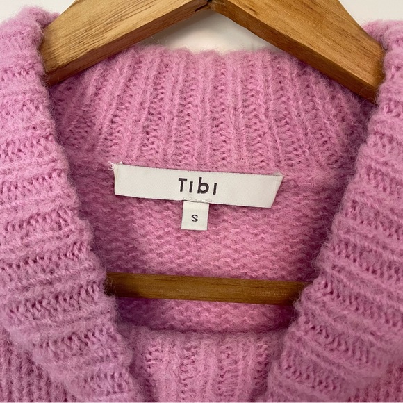 Tibi Pink Cozette Alpaca Crewneck Sweater - S - Picture 6 of 6